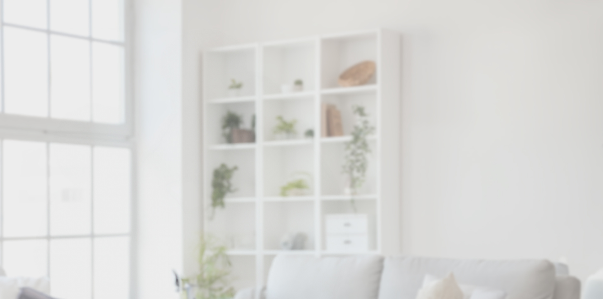 white living room