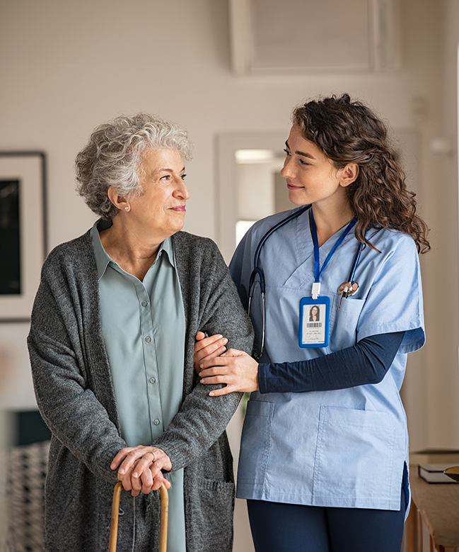 carer helping
